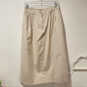 Asos Beige Midi Skirt